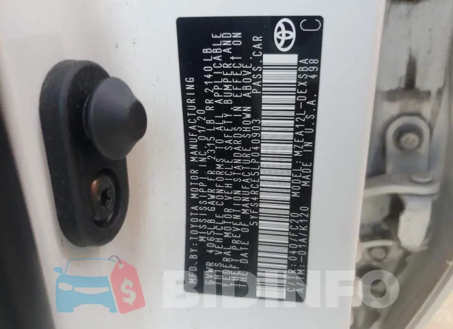 5YFS4RCE5LP040903 Photo# 12