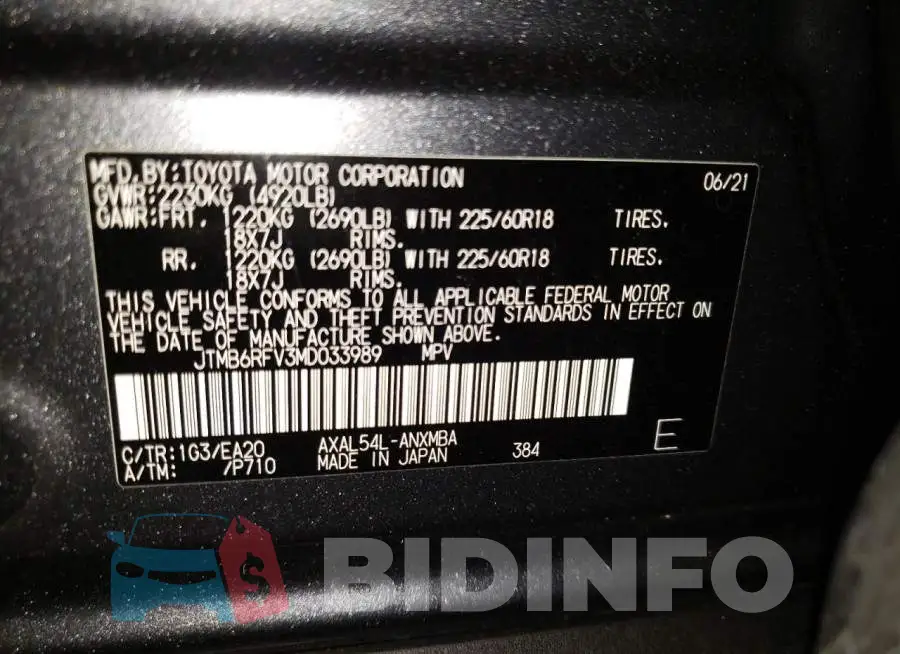 JTMB6RFV3MD033989 Photo# 12
