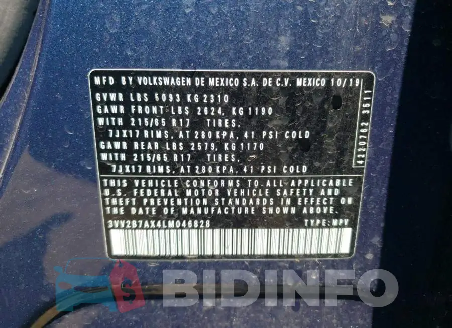 3VV2B7AX4LM046828 Photo# 12