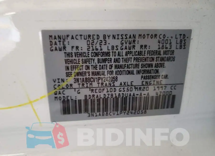 3N1AB8CV1PY242058 Photo# 12
