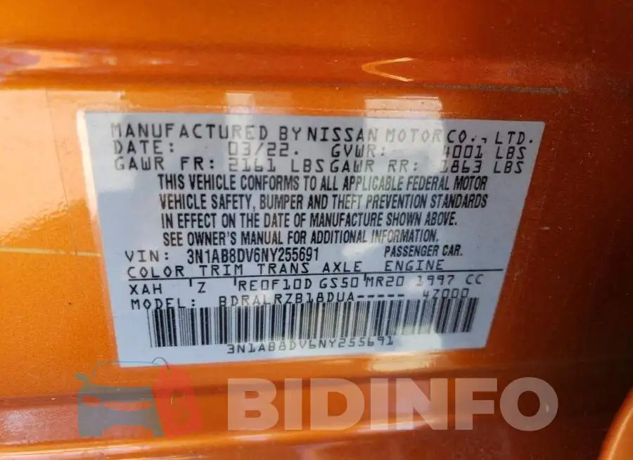 3N1AB8DV6NY255691 Photo# 13