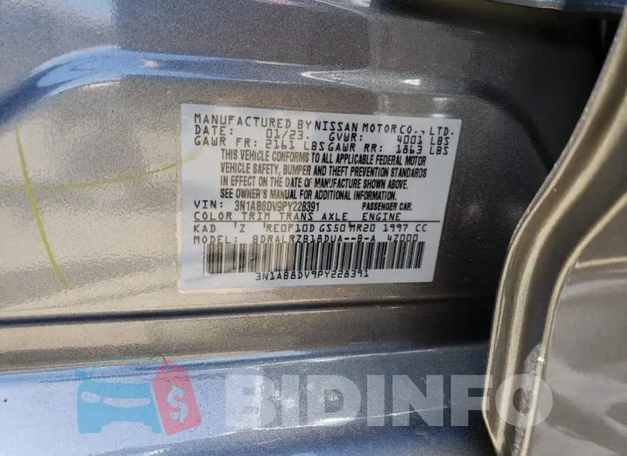 3N1AB8DV9PY228391 Photo# 12