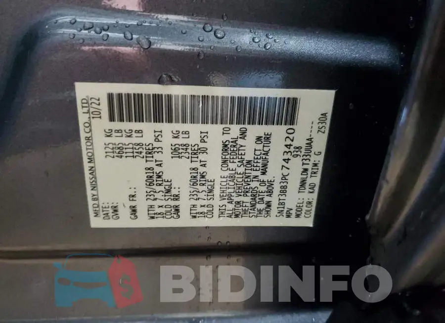 5N1BT3BB3PC743420 Photo# 14