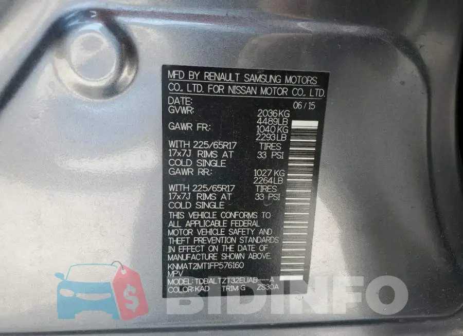KNMAT2MT1FP576160 Photo# 13