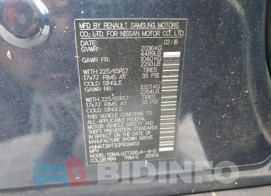 KNMAT2MT2GP659453 Photo# 10