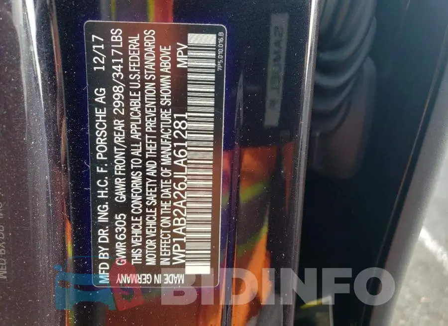 WP1AB2A26JLA61281 Photo# 14