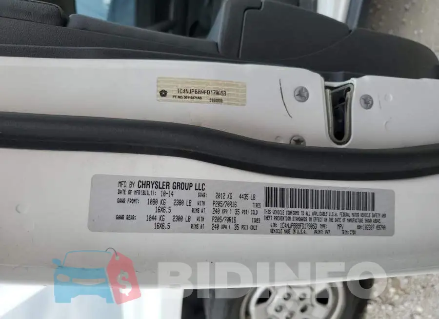 1C4NJPBB9FD179053 Photo# 12