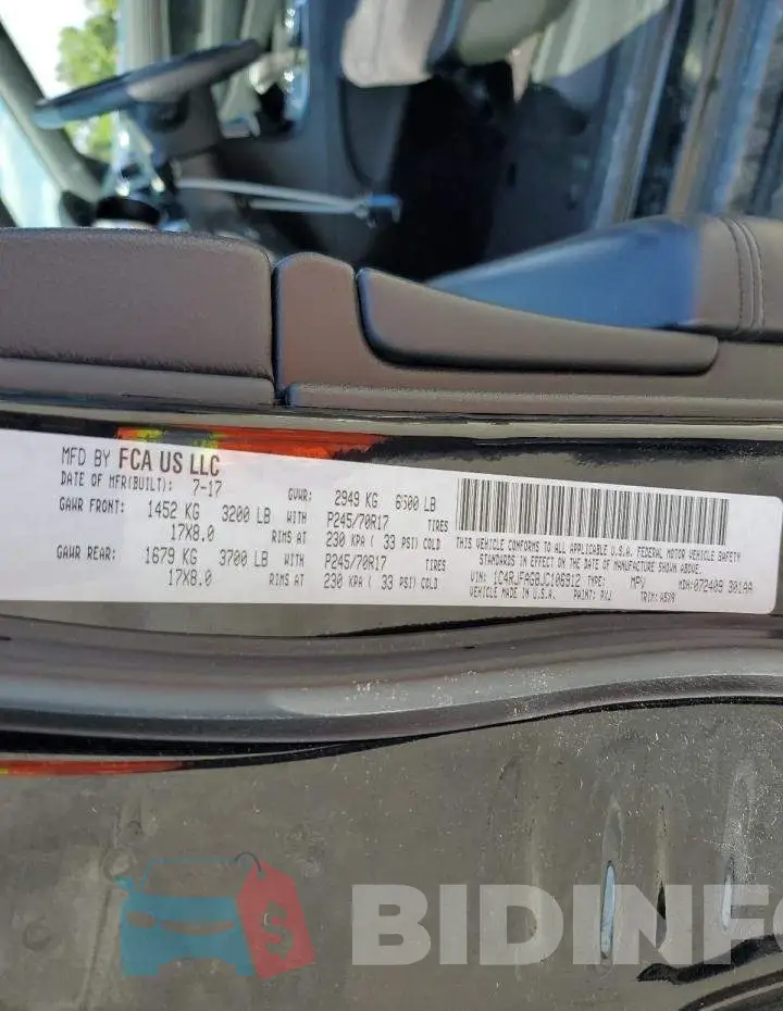1C4RJFAG8JC106912 Photo# 12