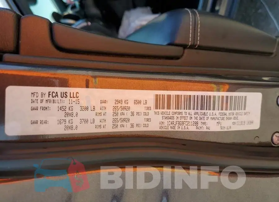 1C4RJFBG9FC211299 Photo# 12