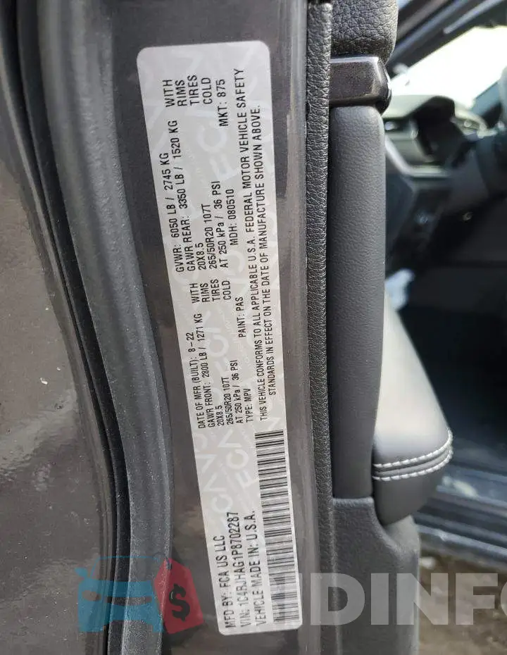 1C4RJHAG1P8702287 Photo# 13