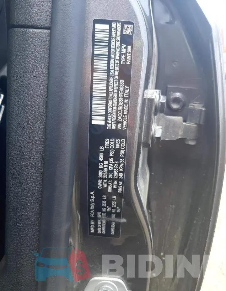 ZACCJBDB6HPE40389 Photo# 12