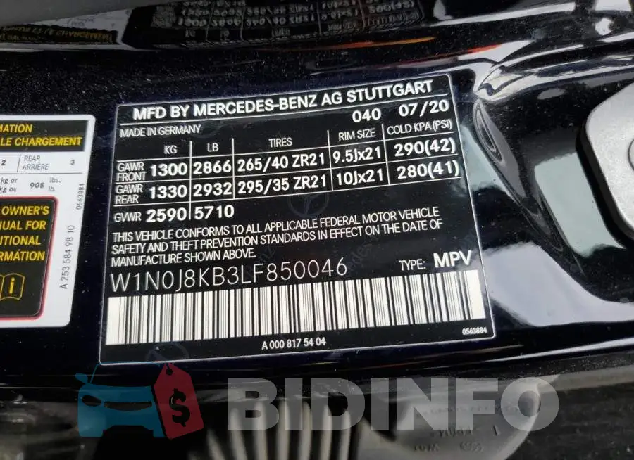 W1N0J8KB3LF850046 Photo# 12
