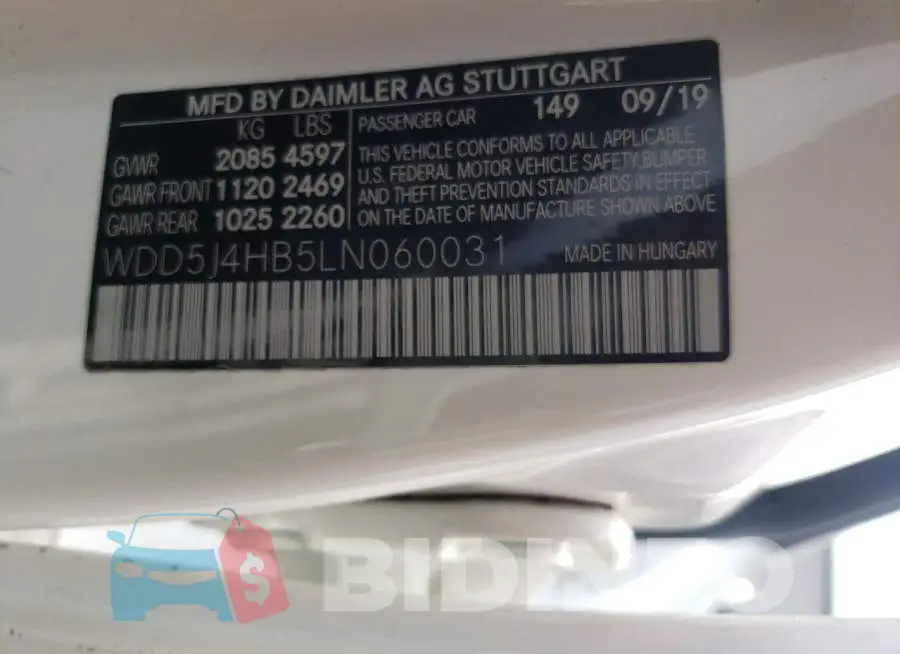 WDD5J4HB5LN060031 Photo# 12