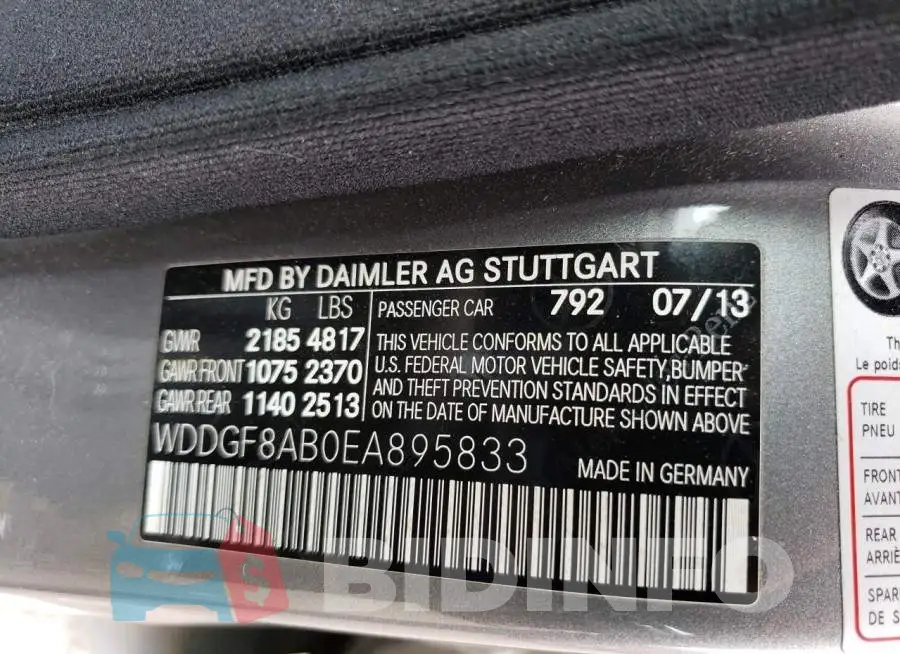 WDDGF8AB0EA895833 Photo# 12
