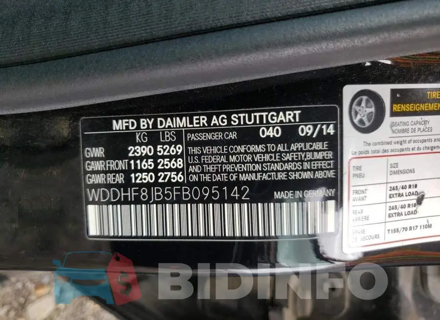 WDDHF8JB5FB095142 Photo# 12