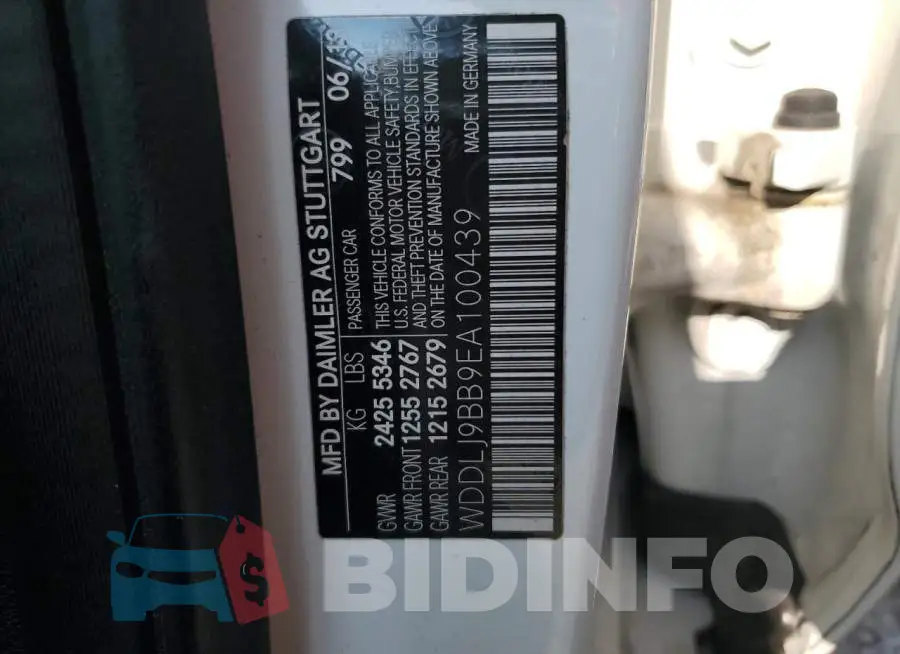 WDDLJ9BB9EA100439 Photo# 12