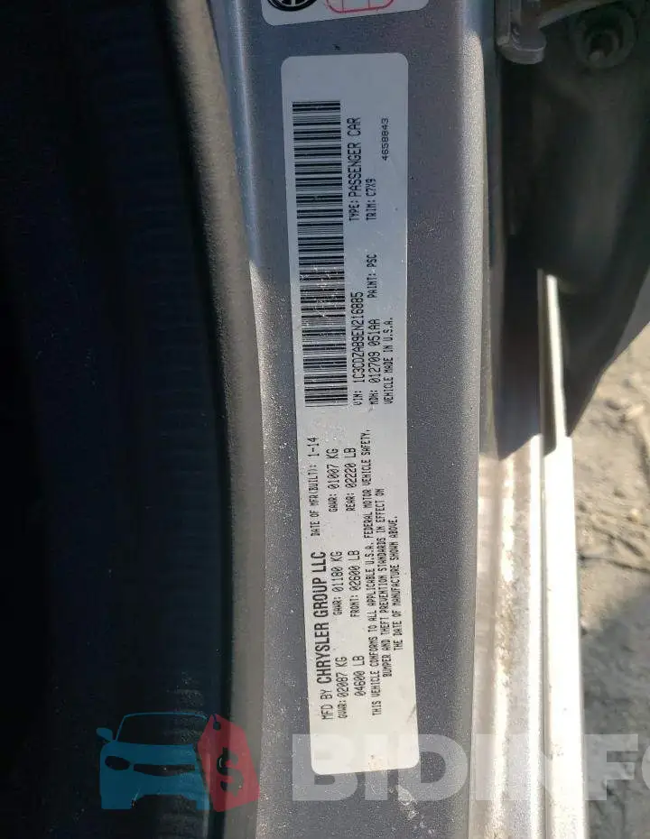 1C3CDZAB9EN216885 Photo# 12