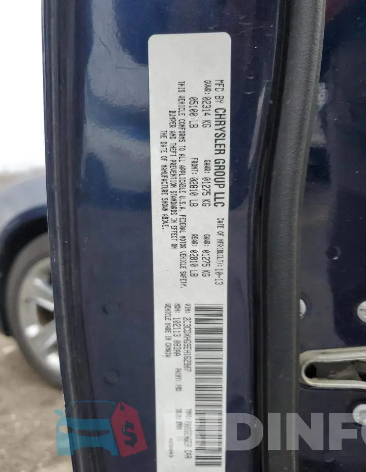 2C3CDXHG9EH162907 Photo# 12