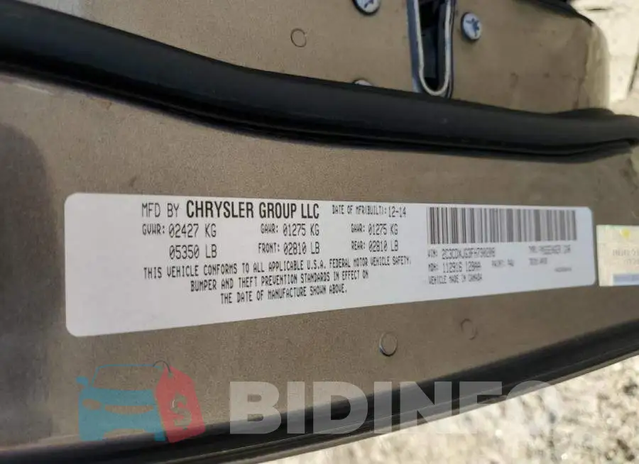 2C3CDXJG3FH730208 Photo# 13