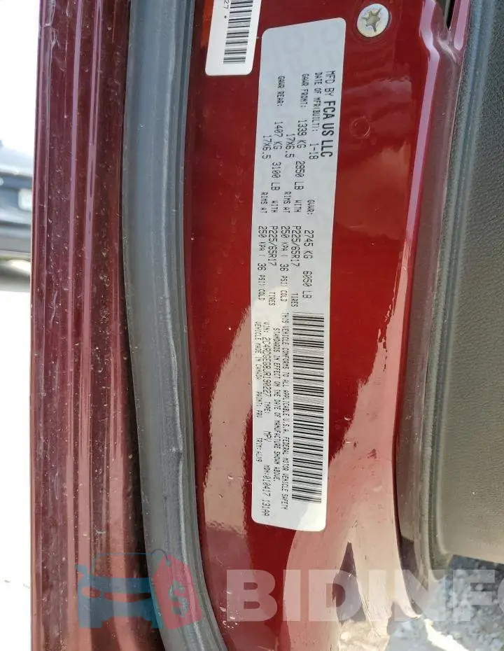2C4RDGEG8JR190227 Photo# 13