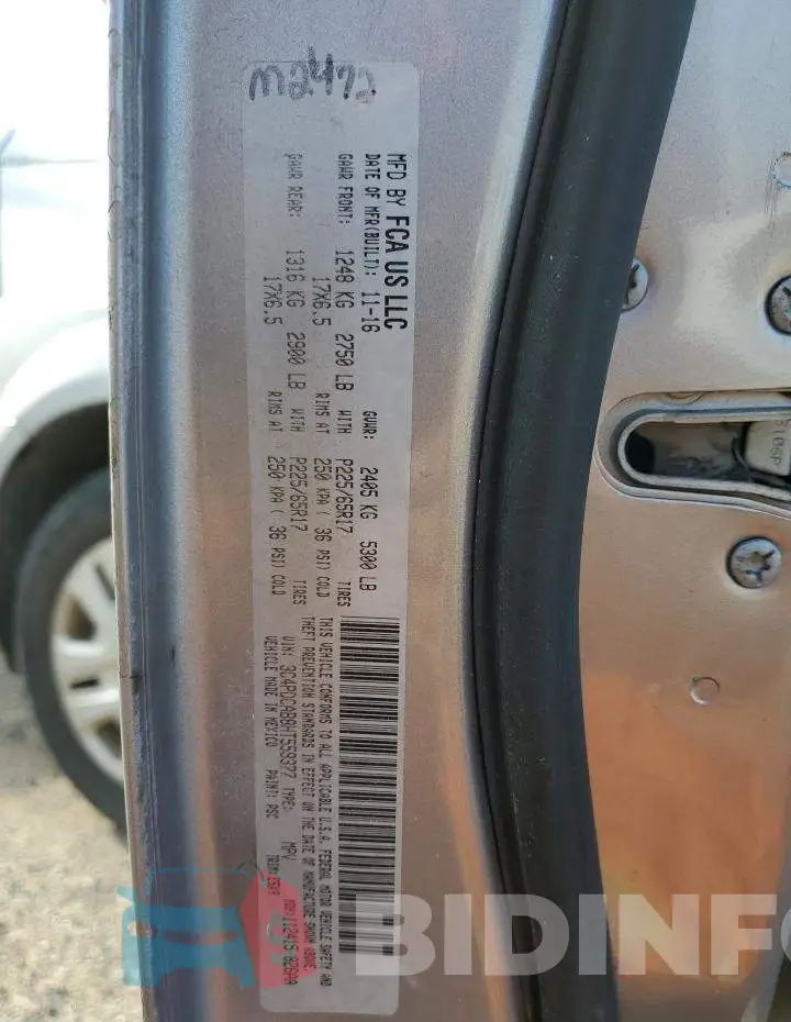 3C4PDCAB8HT559377 Photo# 13