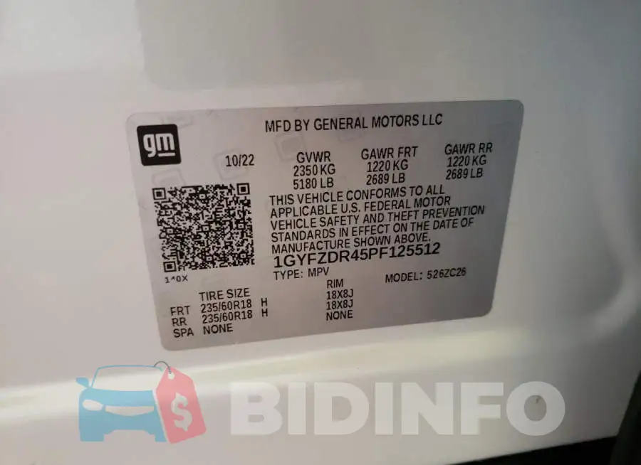 1GYFZDR45PF125512 Photo# 13