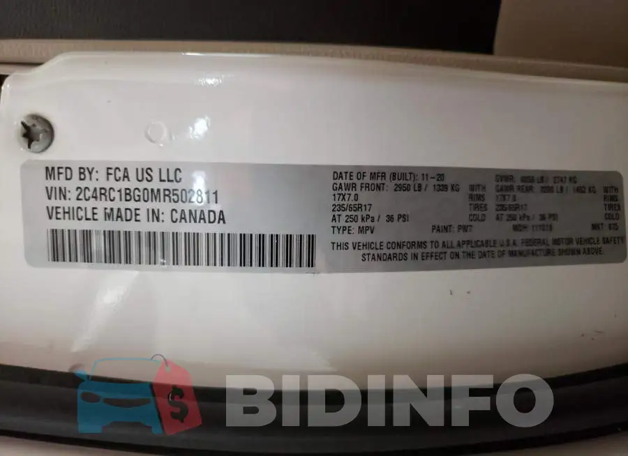 2C4RC1BG0MR502811 Photo# 13