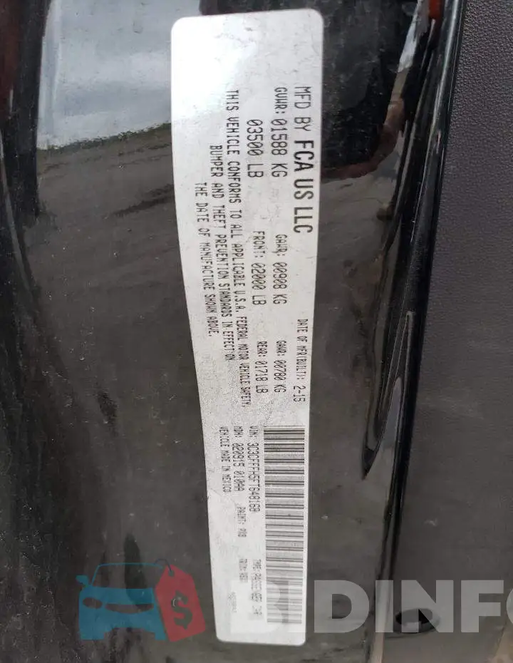 3C3CFFFH5FT648168 Photo# 12
