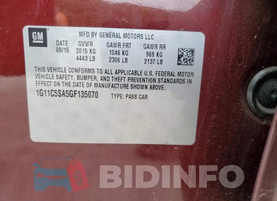 1G11C5SA5GF135070 Photo# 12