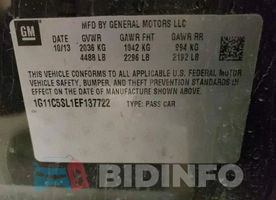 1G11C5SL1EF137722 Photo# 12