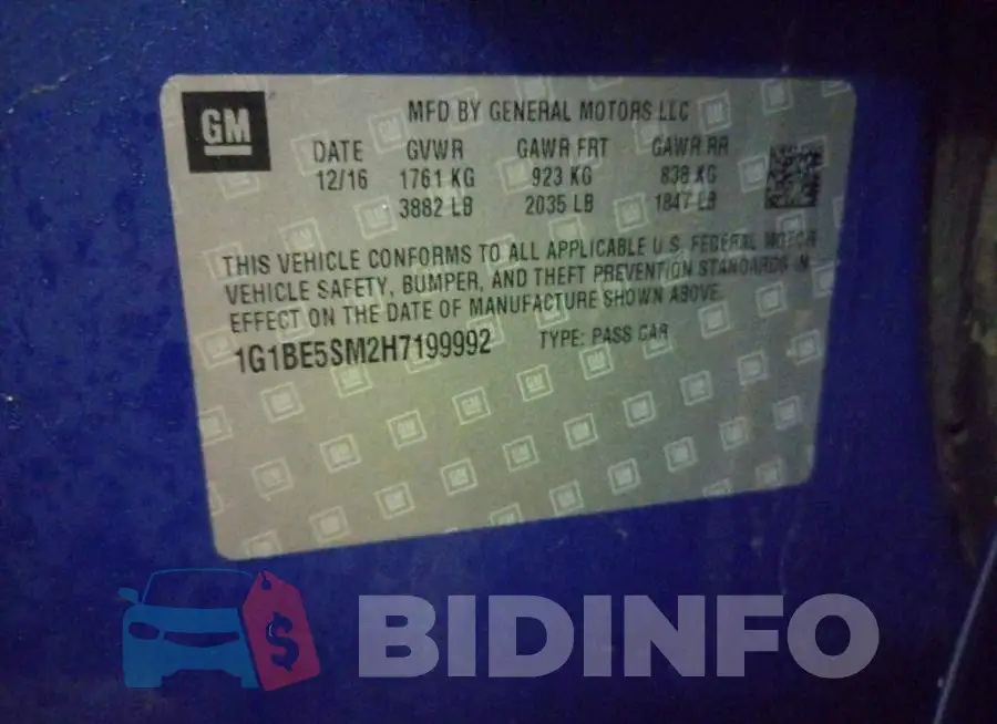 1G1BE5SM2H7199992 Photo# 12