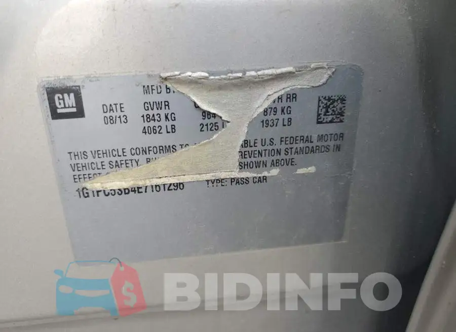 1G1PC5SB4E7161296 Photo# 12