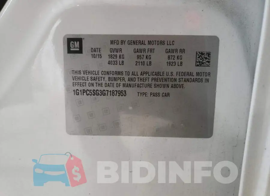1G1PC5SG3G7187953 Photo# 12
