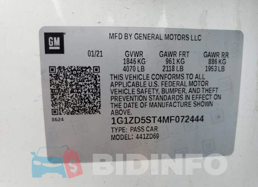 1G1ZD5ST4MF072444 Photo# 12