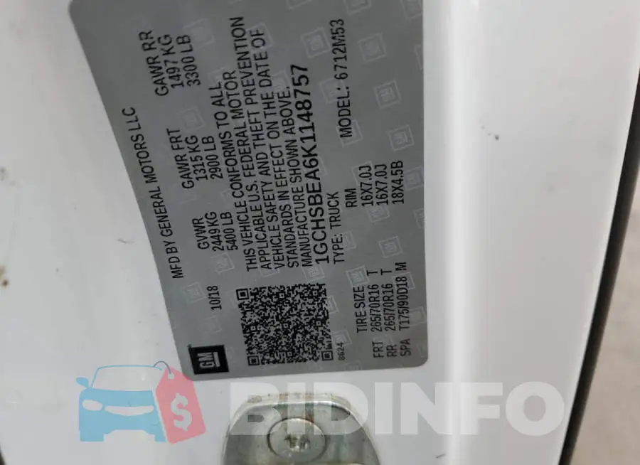 1GCHSBEA6K1148757 Photo# 12