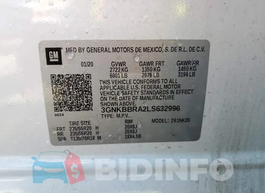 3GNKBBRA2LS632996 Photo# 13