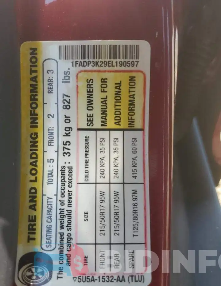 1FADP3K29EL190597 Photo# 12