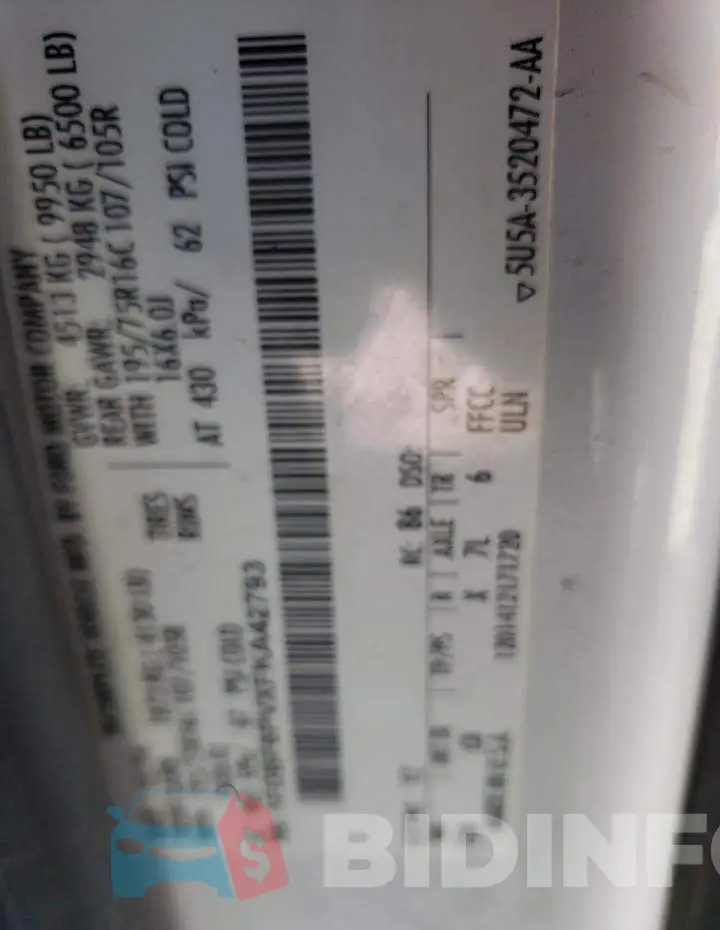 1FDBF6PVXFKA42793 Photo# 12