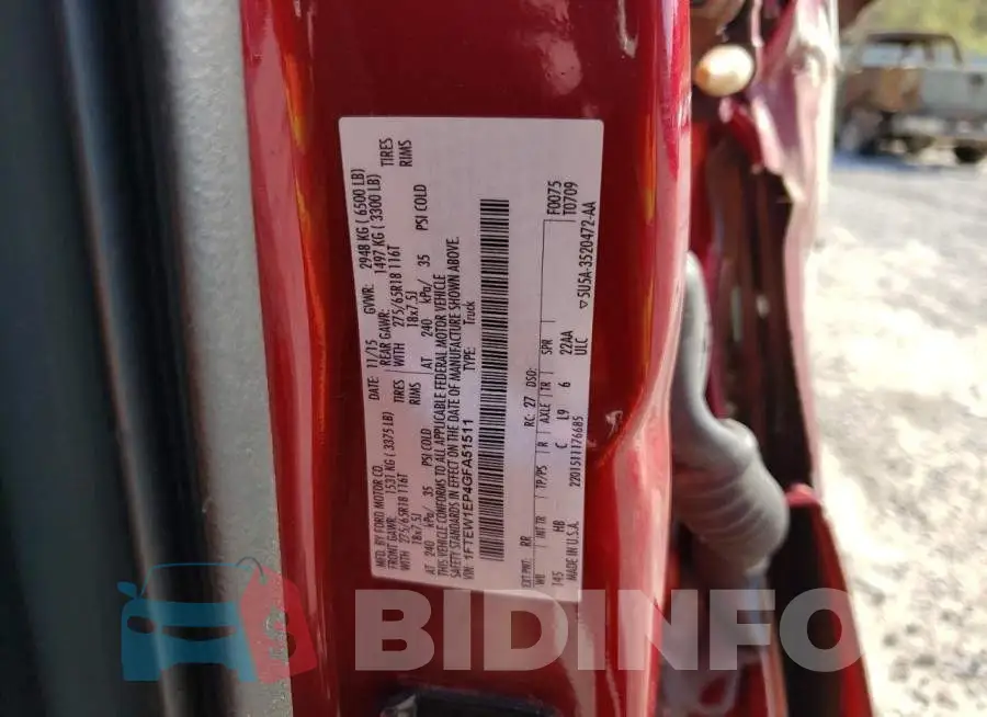 1FTEW1EP4GFA51511 Photo# 12