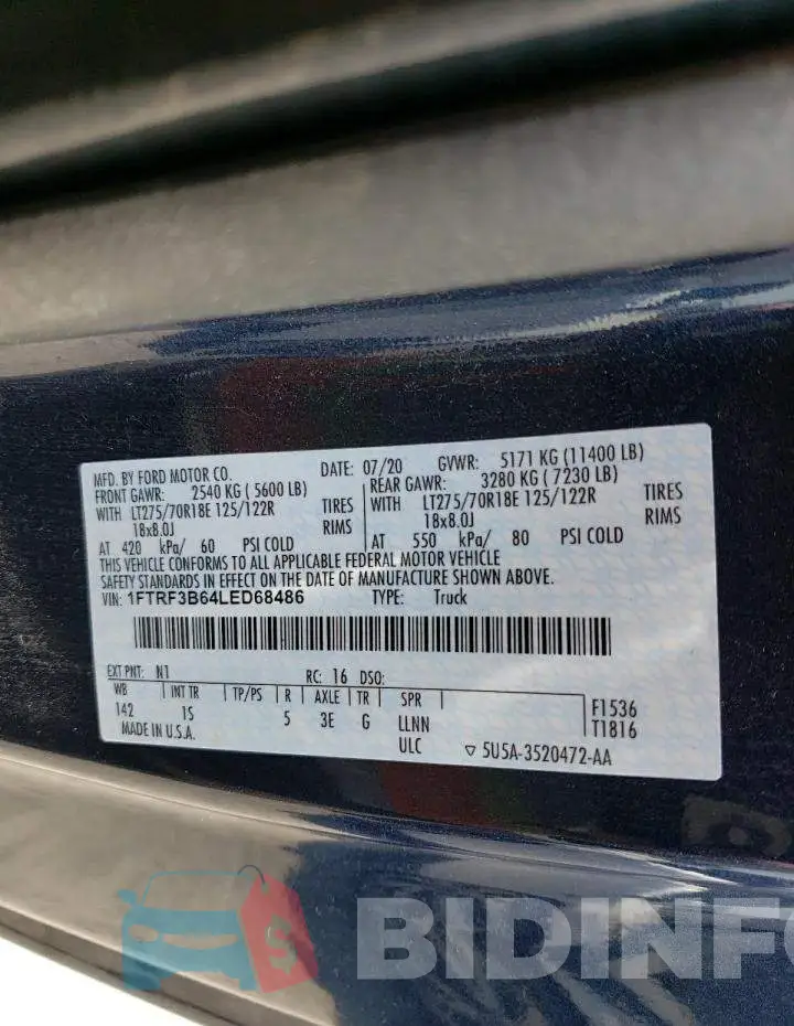 1FTRF3B64LED68486 Photo# 12