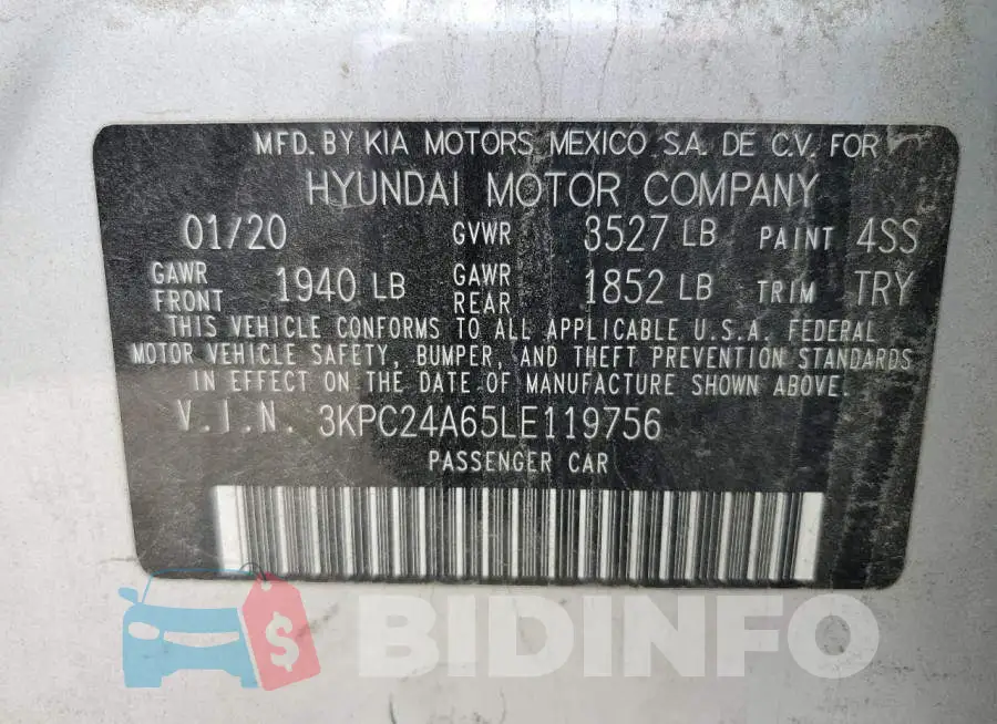 3KPC24A65LE119756 Photo# 12