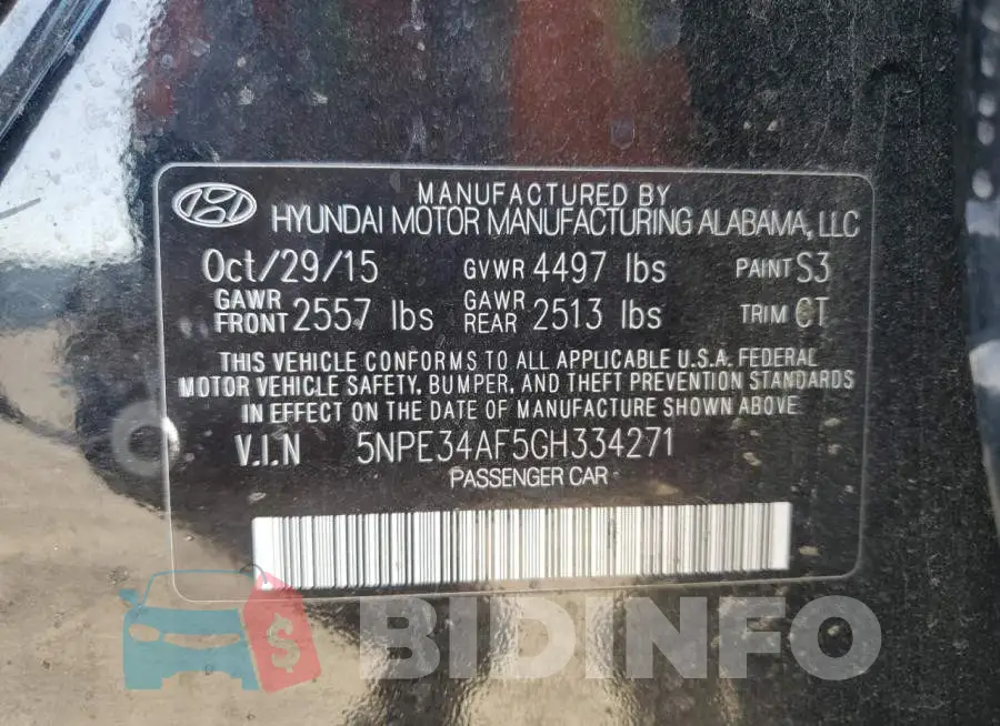 5NPE34AF5GH334271 Photo# 12