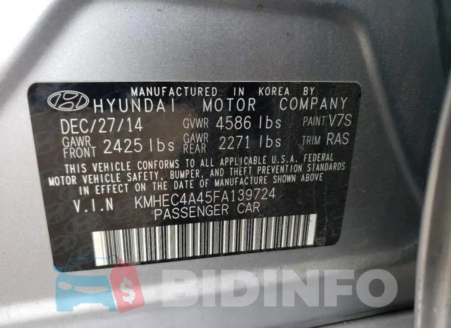 KMHEC4A45FA139724 Photo# 12