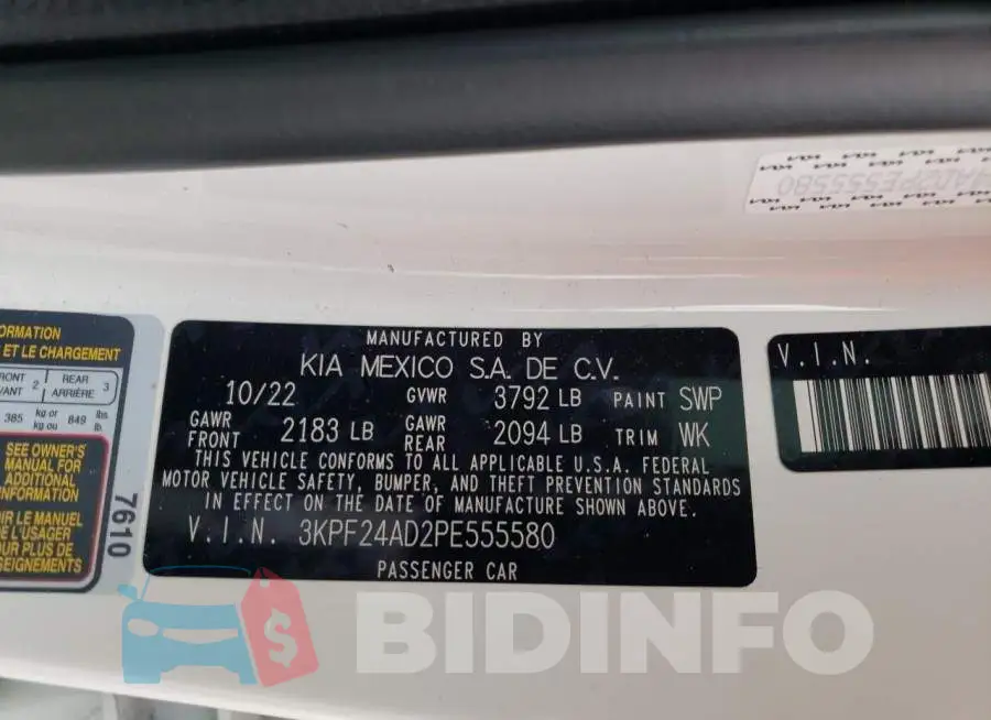 3KPF24AD2PE555580 Photo# 12