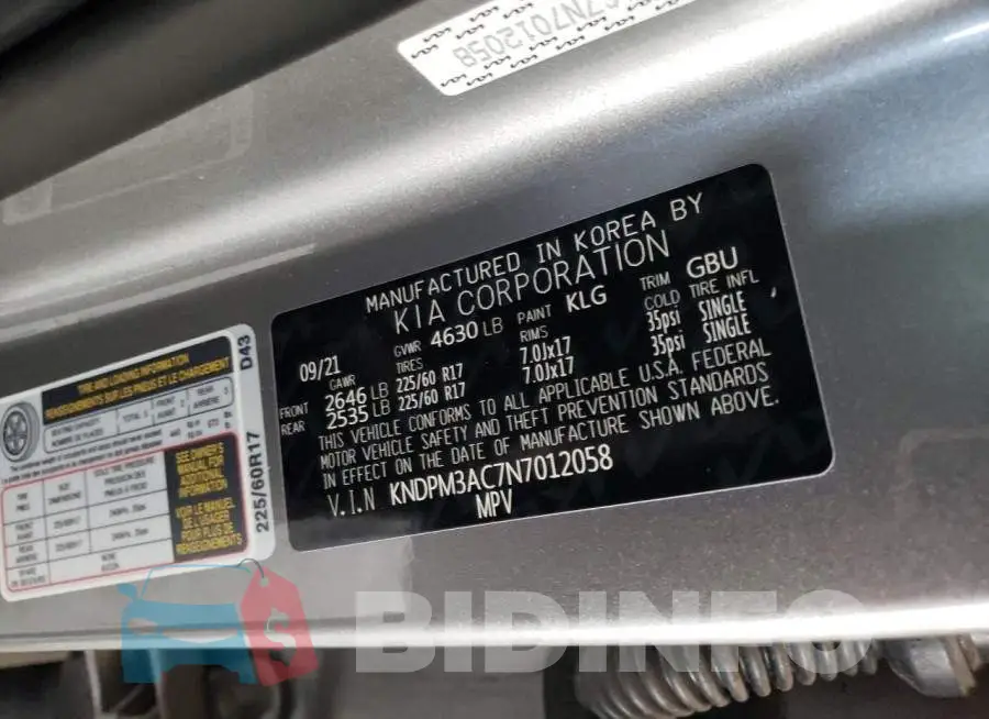 KNDPM3AC7N7012058 Photo# 12