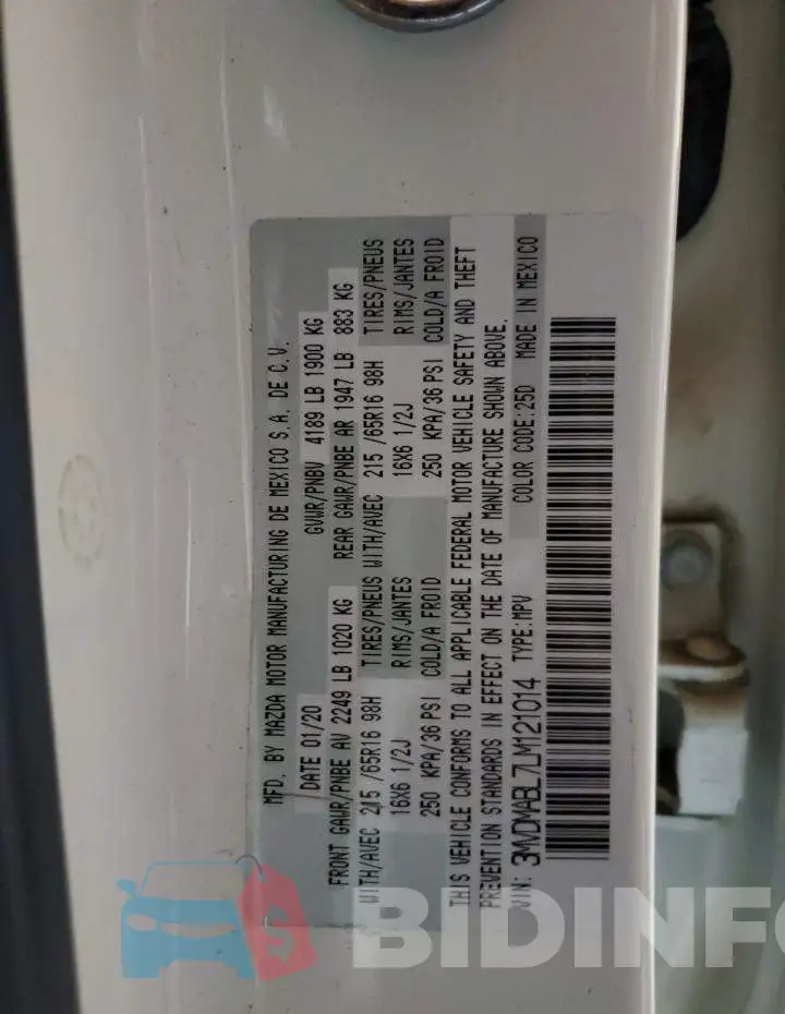 3MVDMABL7LM121014 Photo# 13