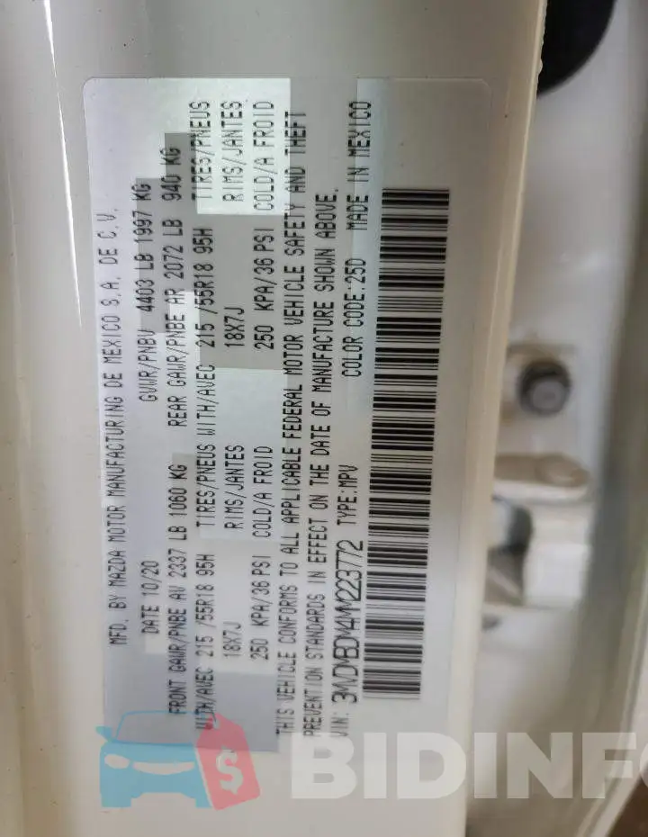 3MVDMBDM4MM223772 Photo# 14