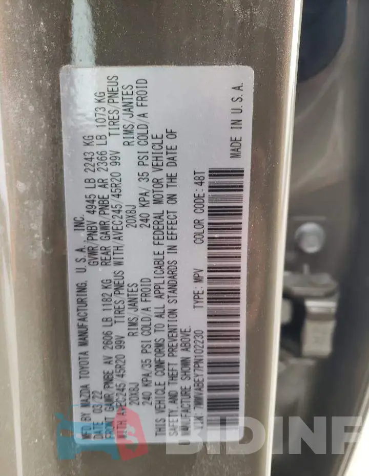 7MMVABEY7PN102230 Photo# 13