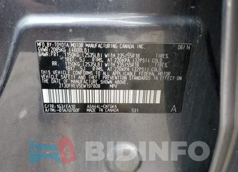 2T3DFREV5EW197808 Photo# 12