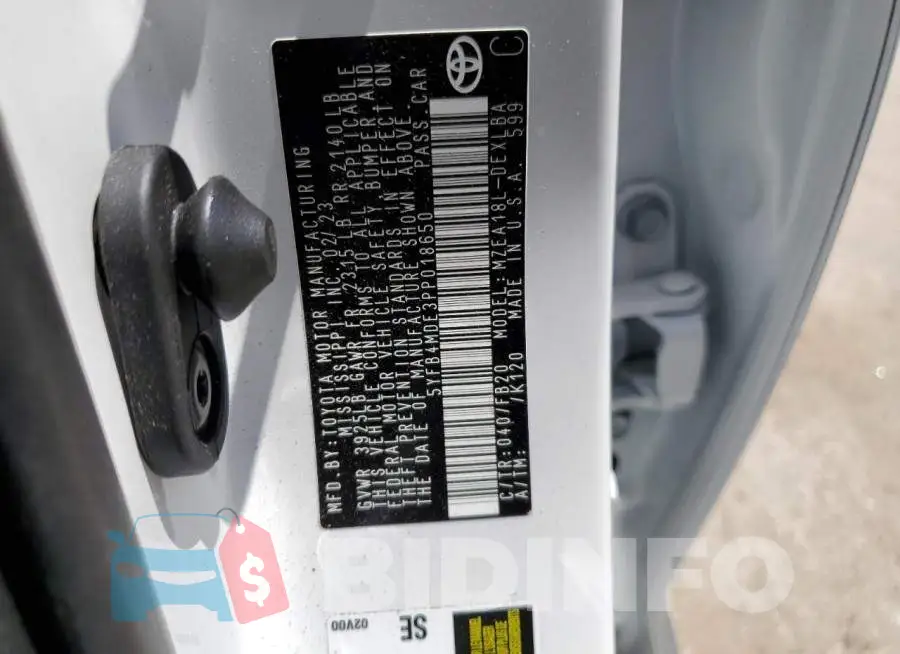 5YFB4MDE3PP018650 Photo# 12